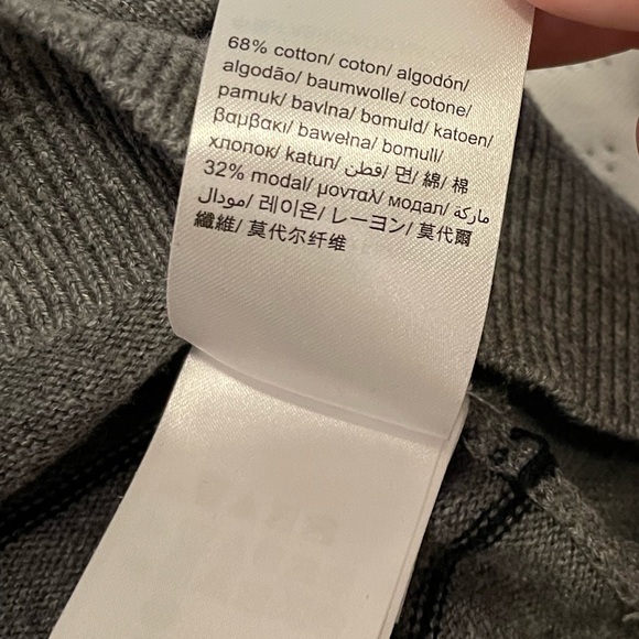 Calvin Klein Ombré Striped and Polka Dot Black and Grey Pullover Sweater Men M - Picture 7 of 9